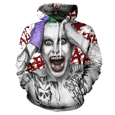 Halloween New Stephen king's it 3D Sweater digital printing Unisex hooded fir sweater joker - product image 5
