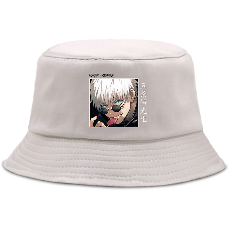 Jujutsu Satoru Gojo Shaman Anime Bucket Hats