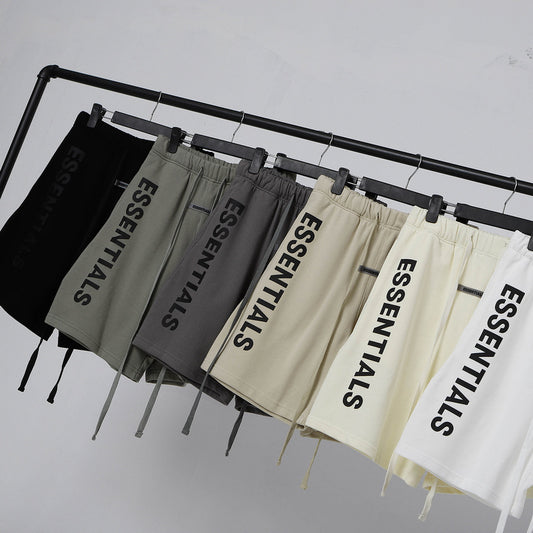 Essentials Letter Printing Unisex Shorts Fashionable Middle Pants - product image 2