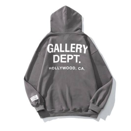 Gallery Dept Classic Letter Printed Hoodie Cotton Pullover