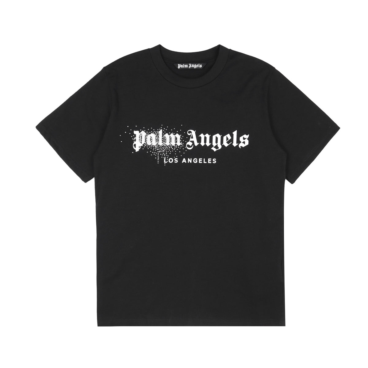 Palm Angels Rhinestone Letter Hip Hop T Shirt