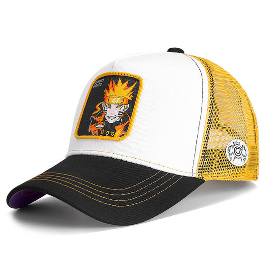Naruto anime mesh cartoon baseball caps trucker hats
