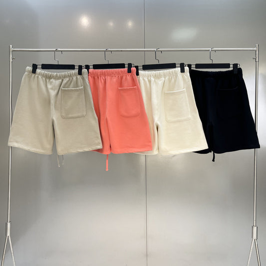 Essentials Season 8 Flocking High Street Casual Shorts Unisex Short Pants