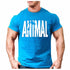 Muscle Leisure Brothers Fitness Exercise T-shirt Running Letters Animal Gym T Shirt