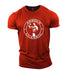 Fitness Sports Loose Printed Casual T-shirt Gym T Shirt