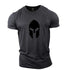 Gym Sports Running Loose Helmet Pattern Short Sleeve Casual Colorful T-shirt Gym T Shirt