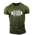 Fitness Sports Cotton Letter Pattern Sports T-shirt Gym T Shirt