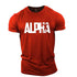 Workout Casual Breathable Letters Fitness Men T-shirt Gym T Shirt