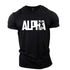 Workout Casual Breathable Letters Fitness Men T-shirt Gym T Shirt