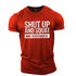 Muscle Workout Cool Letters Athletic Clothing  T-shirt Gym T Shirt