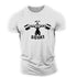 Fitness T-shirt Men's Mottled Pattern Letters Gym T Shirt