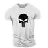 Skull Print Fitness Sports Cotton T-shirt Gym T Shirt