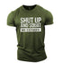 Muscle Workout Cool Letters Athletic Clothing  T-shirt Gym T Shirt