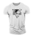 Wolf Head Printed Fitness Sports Cotton T-shirt Gym T Shirt