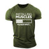 Men's Fitness Muscle Brother Short Sleeve T-shirt Gym T Shirt