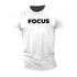 Sports Workout Casual Breathable Letters Focus Fitness T-shirt Gym T Shirt