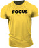 Sports Workout Casual Breathable Letters Focus Fitness T-shirt Gym T Shirt