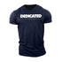 Sports Exercise Leisure Breathable Muscle Brothers Letters Fitness T-shirt Gym T Shirt