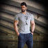 Muscle Men's Fitness Body Building T-shirt Cotton Sports  Breathable Training Casual Gym T Shirt