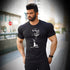 Muscle Men's Fitness Body Building T-shirt Cotton Sports  Breathable Training Casual Gym T Shirt