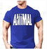 Muscle Leisure Brothers Fitness Exercise T-shirt Running Letters Animal Gym T Shirt