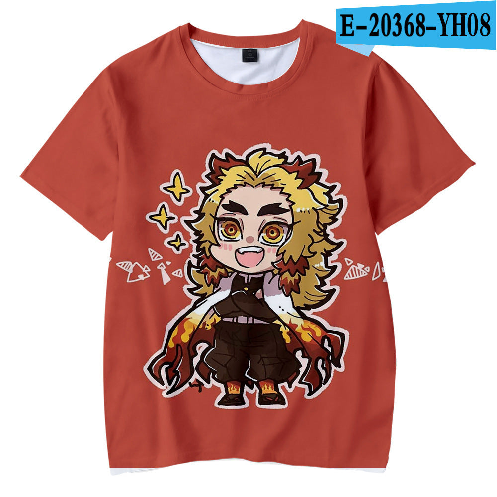 Kimetsu No Yaiba 3d T Shirt Demon Slayer T-shirt