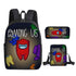 Among us Schoolbag backpack satchel pencil case set