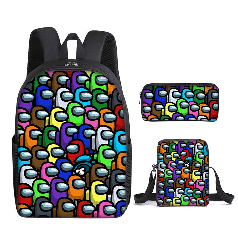 Among us Schoolbag backpack satchel pencil case set