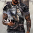 3D Print Wolf T-shirt Oversize