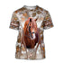 3D Horse Animal T Shirt