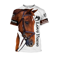 3D Horse Animal T Shirt