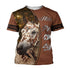 3D Horse Animal T Shirt