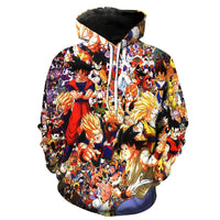 Dragon Ball Cartoon Anime 3d Printed  Pullover Sweater Hoodie