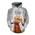 Cross-border goods Dragon Ball series 3DDigital printing Sports hoodiecosplayAnime peripheral