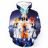 Cross-border goods Dragon Ball series 3DDigital printing Sports hoodiecosplayAnime peripheral