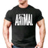 Muscle Leisure Brothers Fitness Exercise T-shirt Running Letters Animal Gym T Shirt