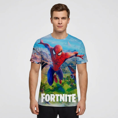 Spiderman Fortnite T-shirt Model Shot