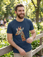 Wild Wildlife 3D Giraffe Print T-Shirt - Vibrant Animal Graphic Tee
