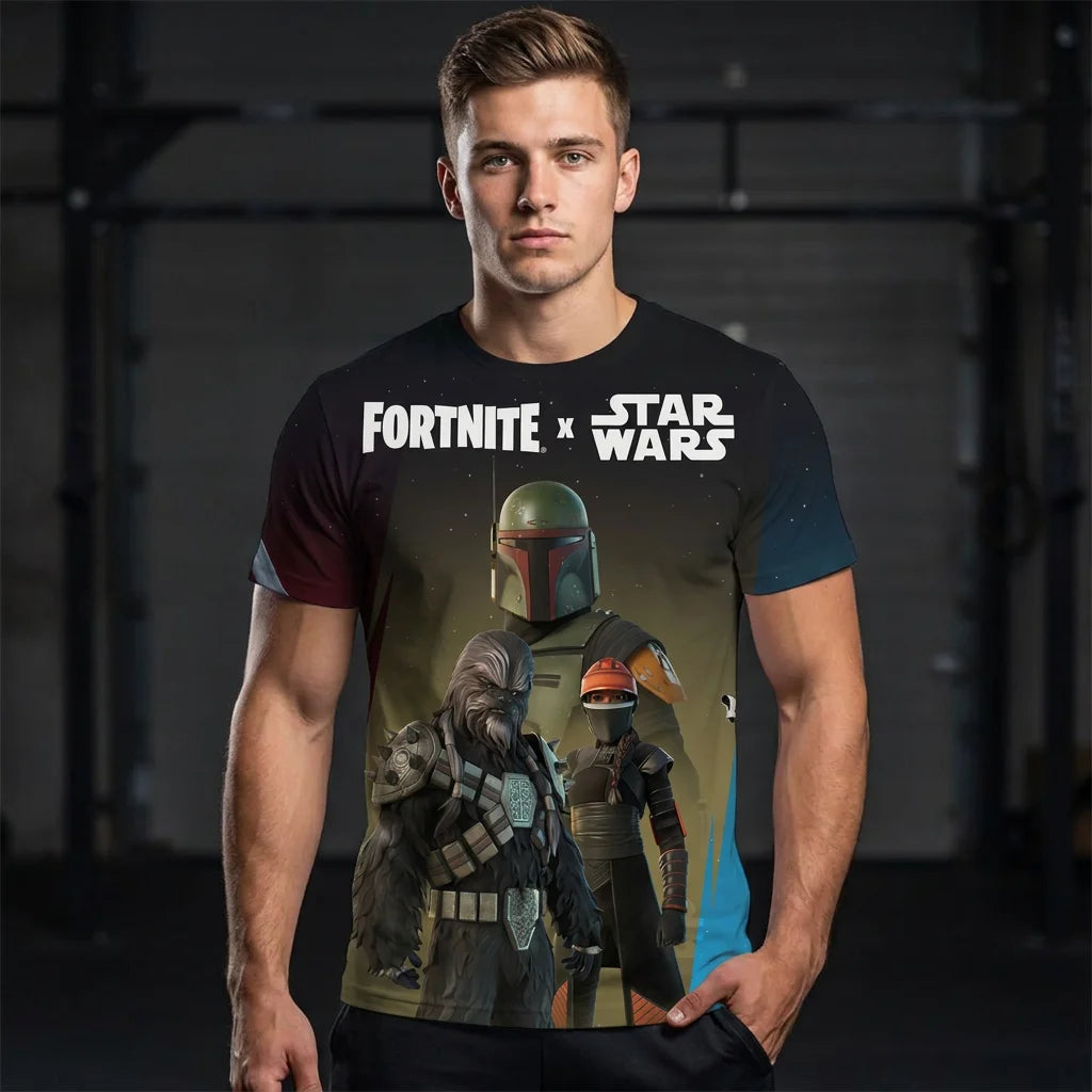 Star Wars Fortnite T-shirt Model Shot