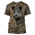 Camouflage hunting animals 3D T-shirt