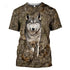 Camouflage hunting animals 3D T-shirt