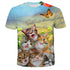 Cat Girls  Animal 3D T Shirt