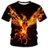 Eagle Flame Phoenix Animal 3d Printed T Shirt