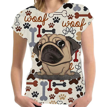 Women 3D Cat Printed T Shirts - product image 6