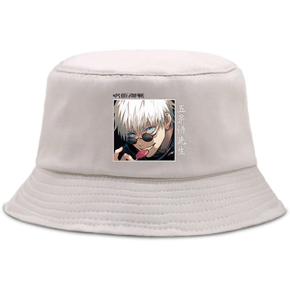 Jujutsu Satoru Gojo Shaman Anime Bucket Hats