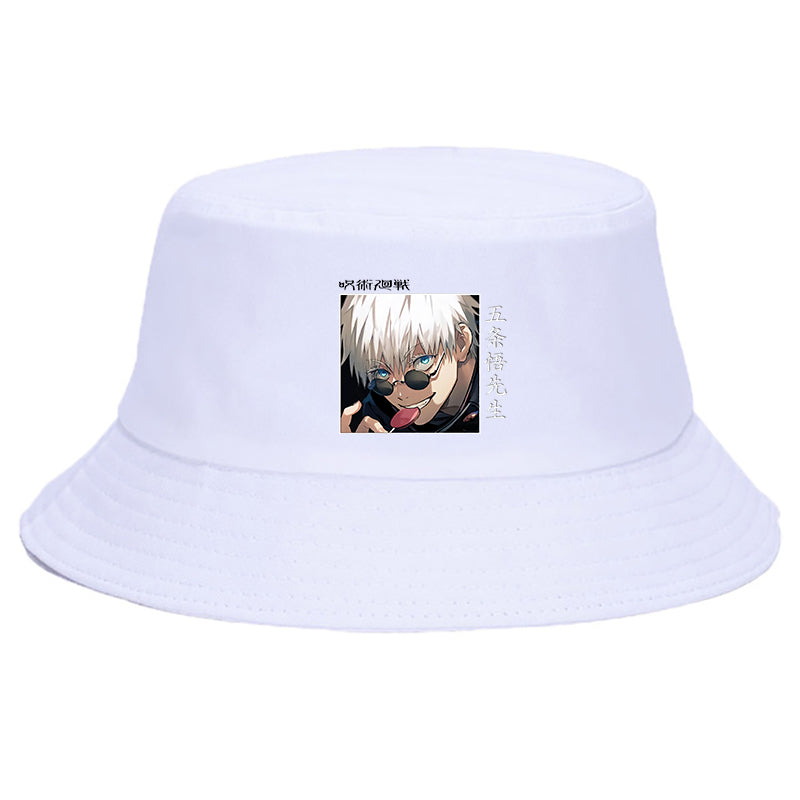 Jujutsu Satoru Gojo Shaman Anime Bucket Hats