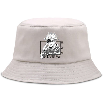 Jujutsu Satoru Gojo Shaman Anime Bucket Hats
