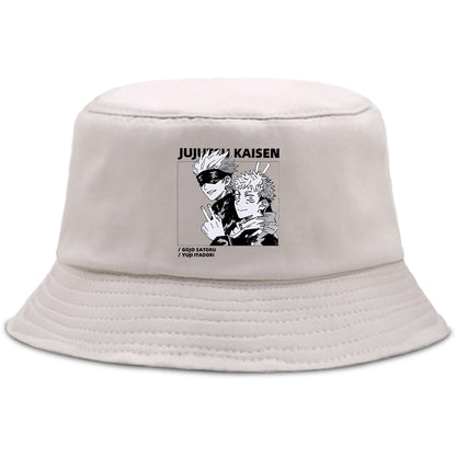Jujutsu Satoru Gojo Shaman Anime Bucket Hats