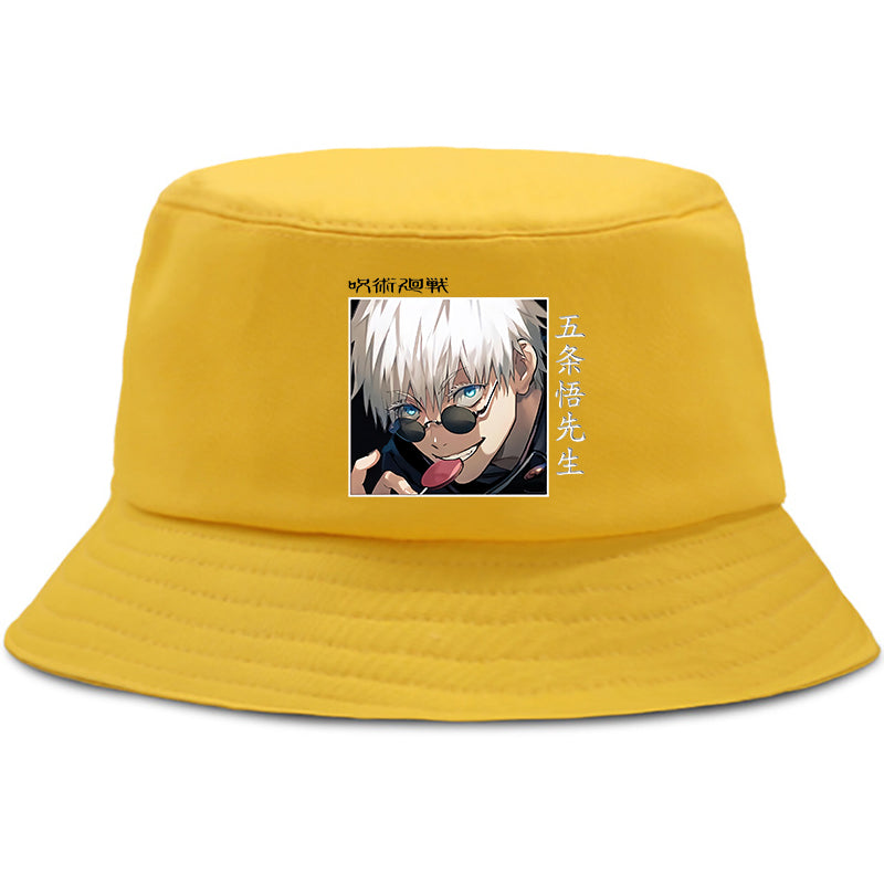 Jujutsu Satoru Gojo Shaman Anime Bucket Hats