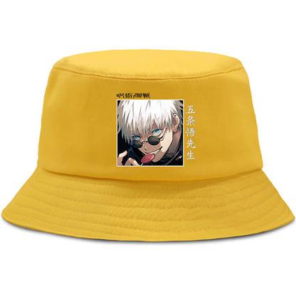 Jujutsu Satoru Gojo Shaman Anime Bucket Hats